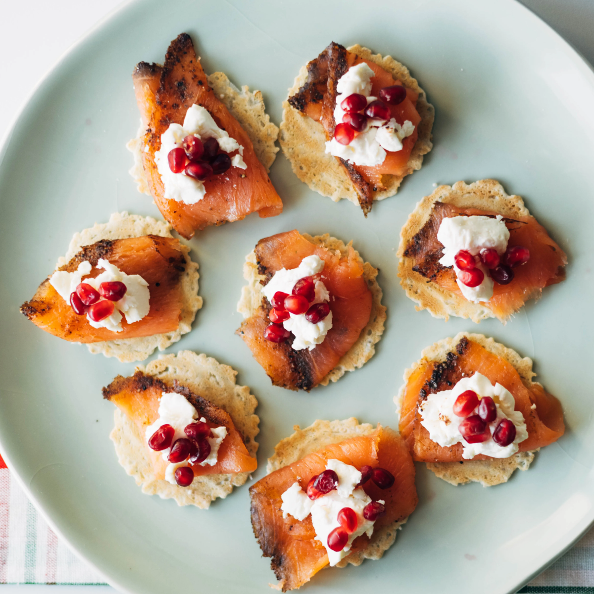 Smoked Salmon and Cream Cheese Cracker Bites - Ahead of Thyme