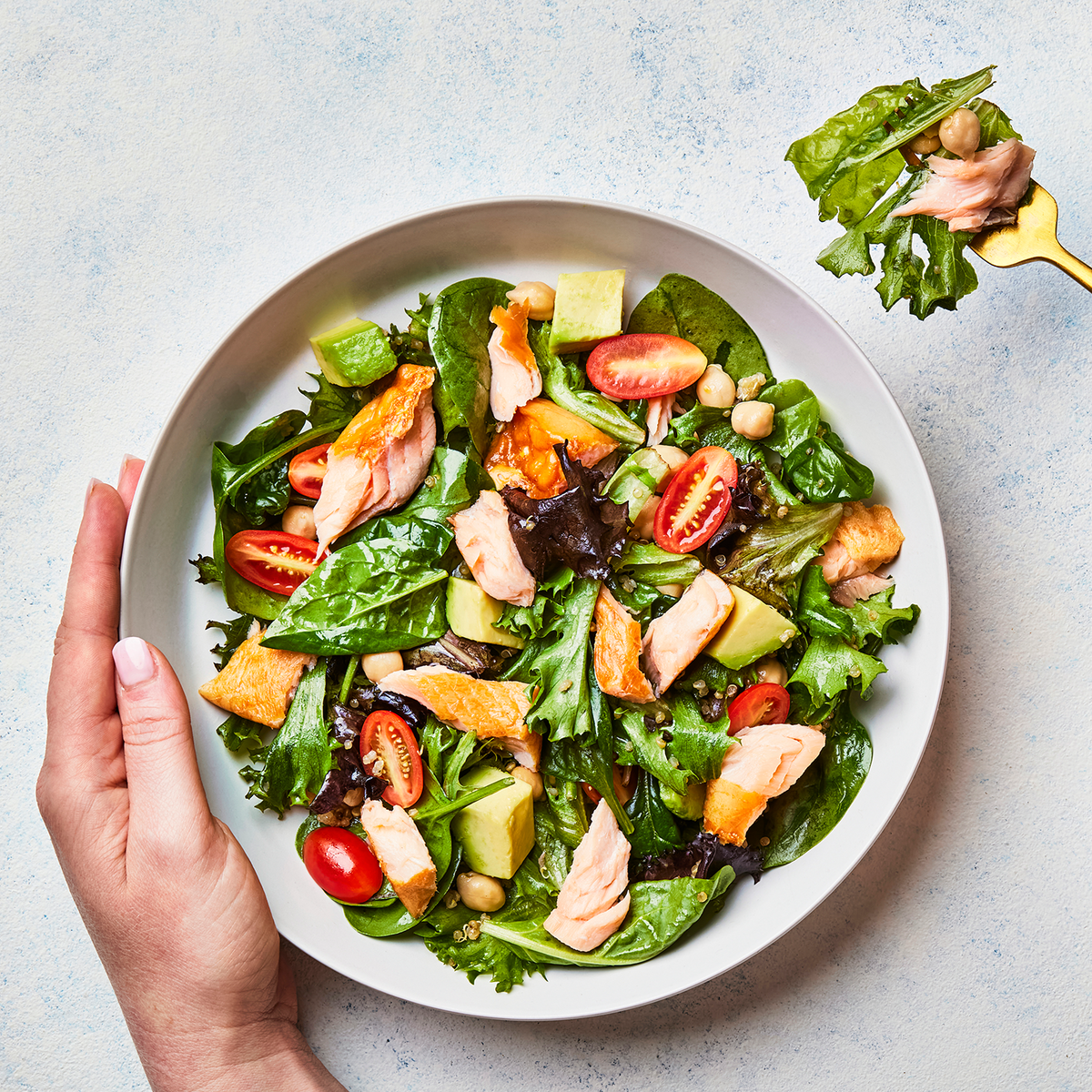 Smoked Salmon Power Greens Bowl - Acme Smoked Fish