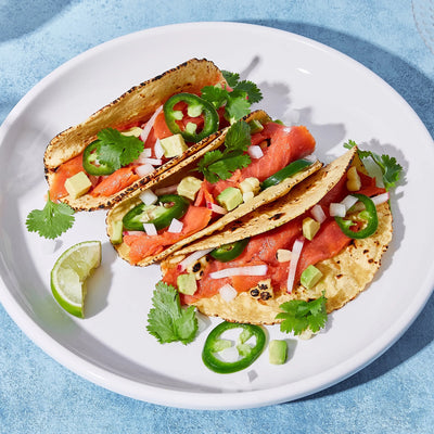 Sockeye Smoked Salmon Tacos