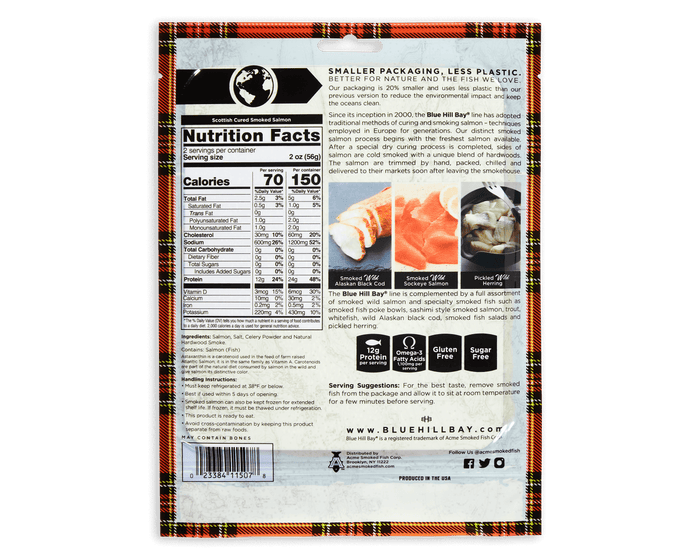 Blue Hill Bay Scottish smoked salmon