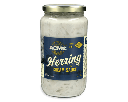 Herring in Cream (32 oz.) packaging