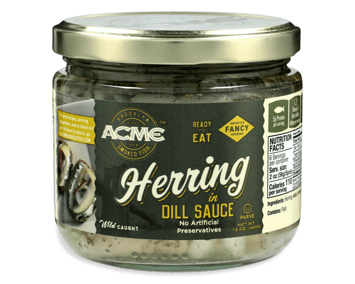 Acme Smoked Fish pickled herring in dill sauce
