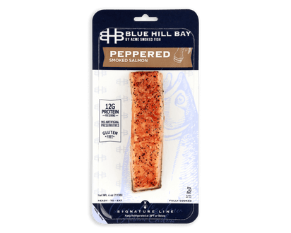 4 oz. Peppered Smoked Salmon packaging