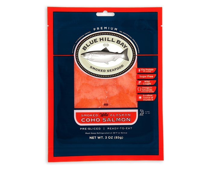 Blue Hill Bay wild coho smoked salmon