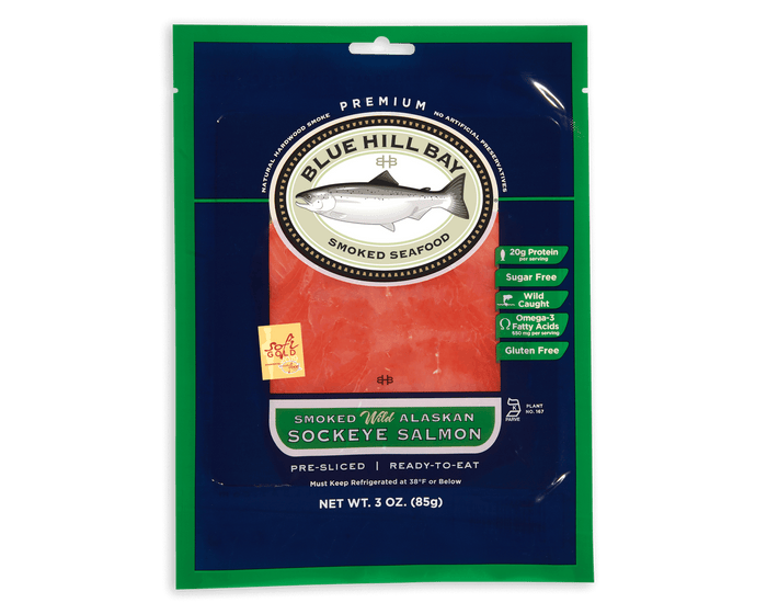 Blue Hill Bay wild sockeye salmon smoked salmon