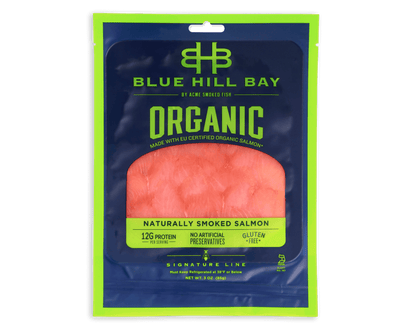 3 oz. Organic Smoked Salmon packaging
