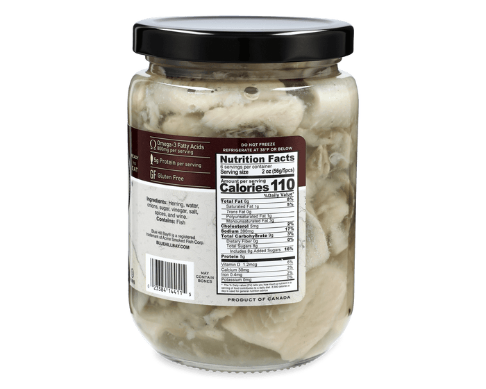 Blue Hill Bay pickled herring in wine sauce
