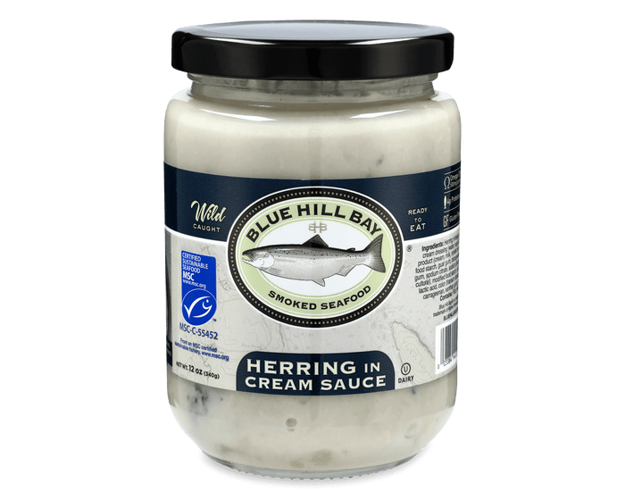 Blue Hill Bay pickled herring in cream sauce