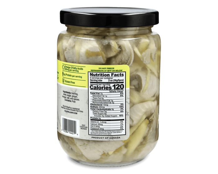 Blue Hill Bay pickled herring in ginger