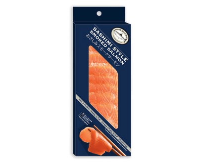 5.2 oz. Sashimi Style Smoked Salmon packaging