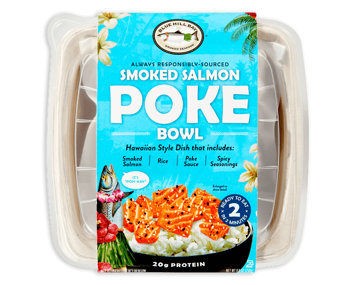 smoked salmon poke bowl