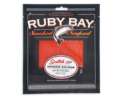 3 oz. Scottish Style Smoked Salmon packaging