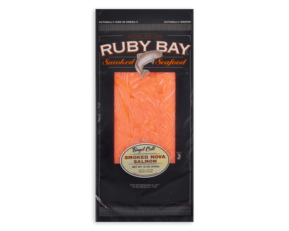12 oz. Bagel Cut Smoked Salmon packaging