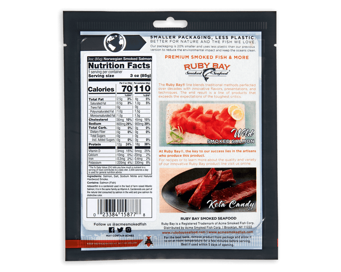 3 oz. Norwegian Smoked Salmon