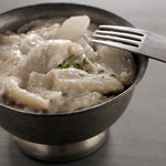 Blue Hill Bay pickled herring in cream sauce