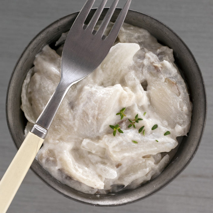 Blue Hill Bay pickled herring in cream sauce