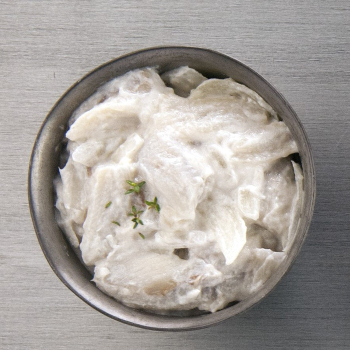 Blue Hill Bay pickled herring in cream sauce