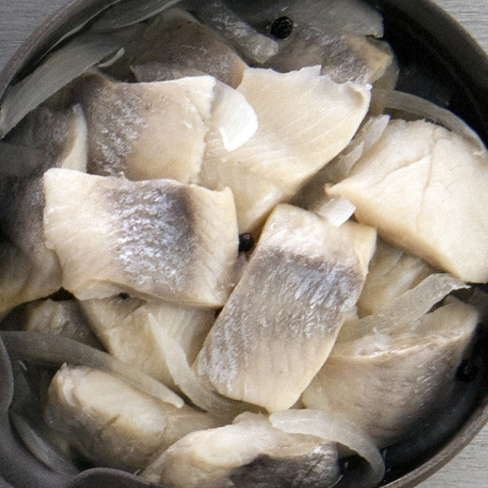 Blue Hill Bay pickled herring in ginger