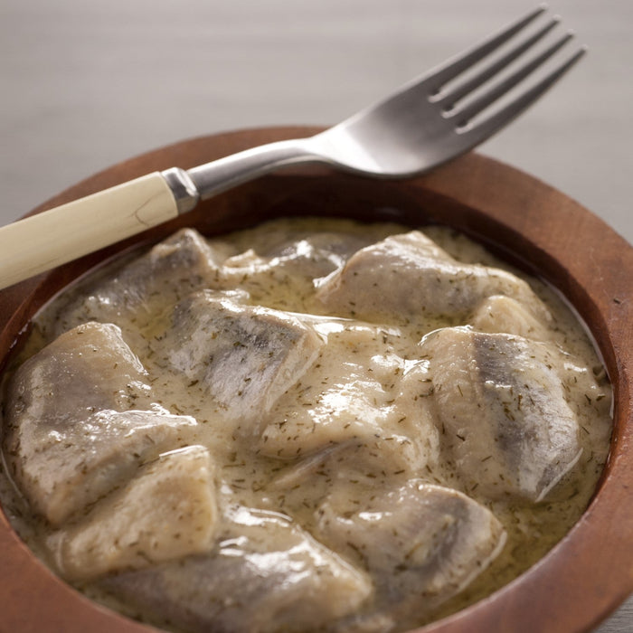 Blue Hill Bay pickled herring in mustard