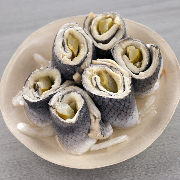 Blue Hill Bay pickled herring rollmops