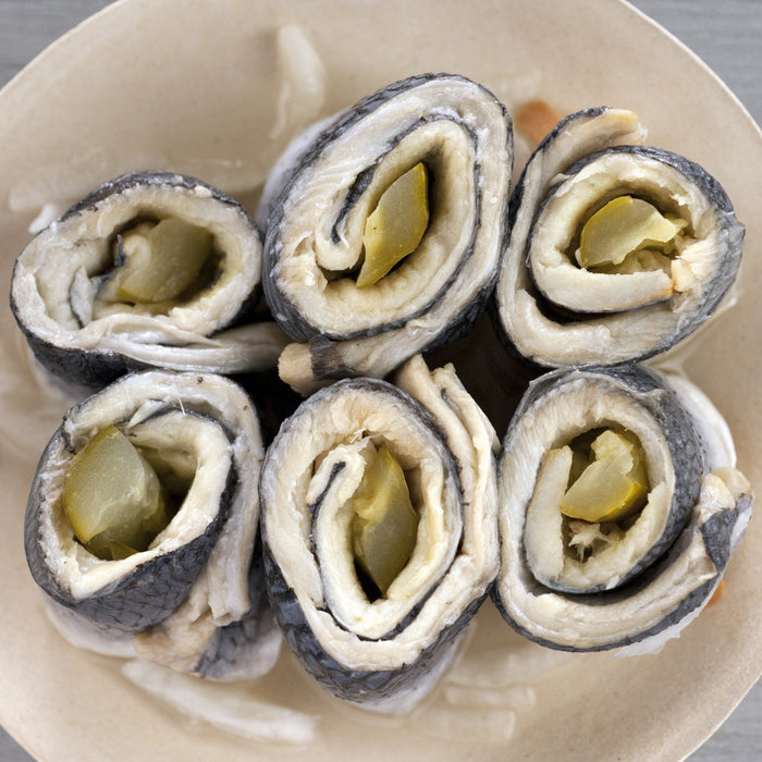 Blue Hill Bay pickled herring rollmops