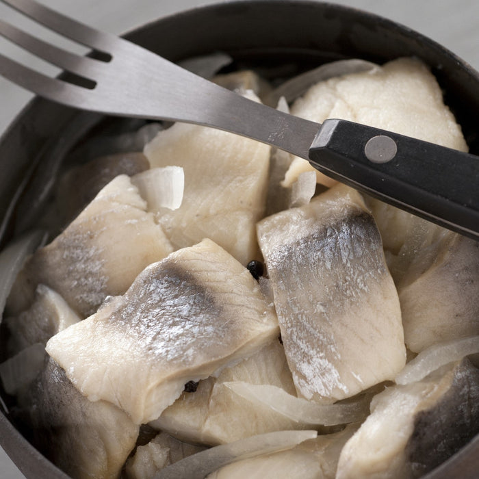 Blue Hill Bay pickled herring in wine sauce
