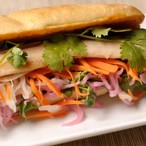 Blue Hill Bay smoked trout banh mi