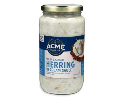 32 oz. Herring in Cream packaging