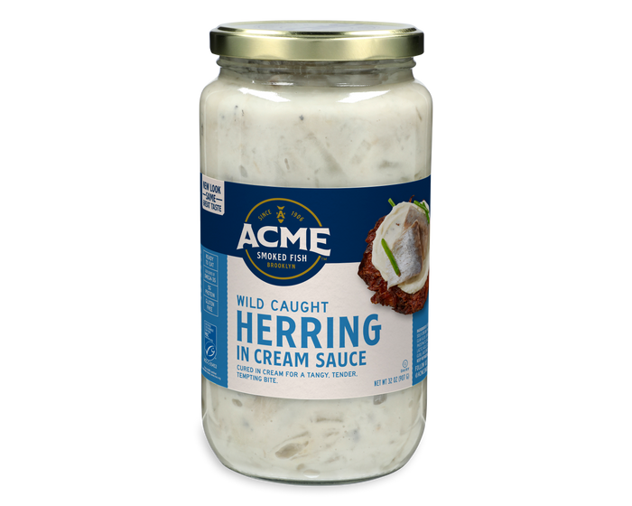 Acme Smoked Fish pickled herring in cream