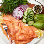 Scottish smoked salmon brunch