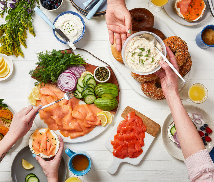 smoked salmon brunch