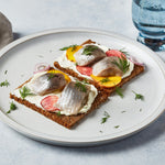 Acme Smoked Fish pickled herring in wine toast