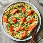 Blue Hill Bay wild coho smoked salmon frittata