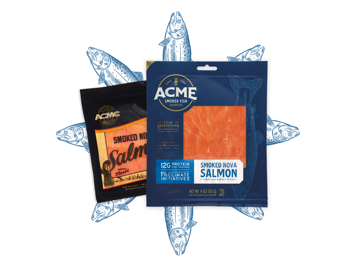 acme smoked fish new smoked salmon packaging