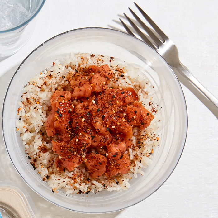 smoked salmon poke bowl