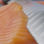 smoked salmon slicing