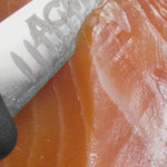 smoked salmon slicing