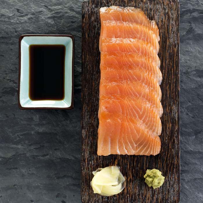 smoked salmon sashimi