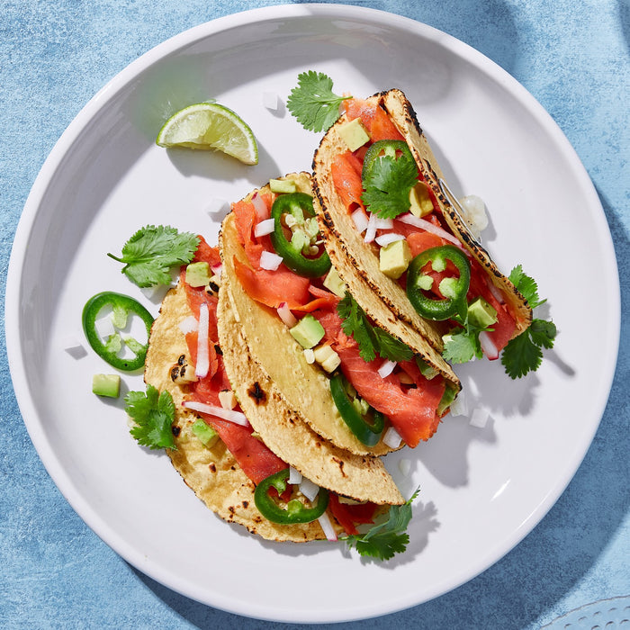 wild coho salmon smoked salmon tacos