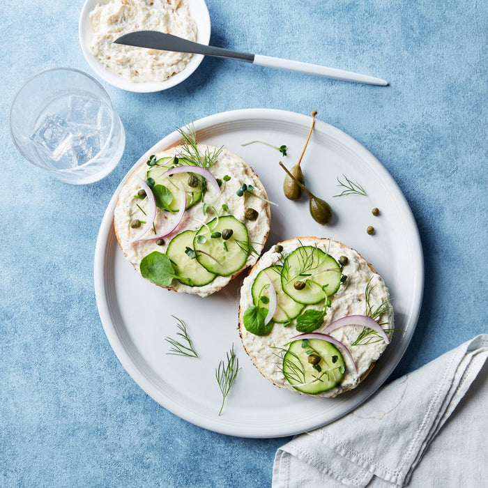 smoked whitefish salad bagel