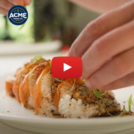 Togarashi Sushi Roll Featuring Acme Smoked Fish