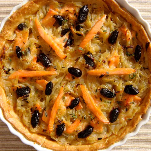 Pissaladiere with Smoked Salmon