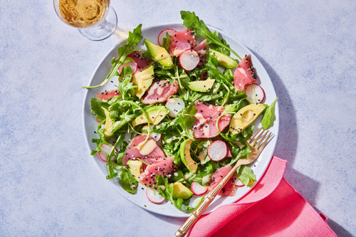 Smoked Tuna, Arugula, and Avocado Salad