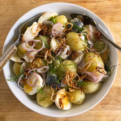 pickled herring and dill potato salad