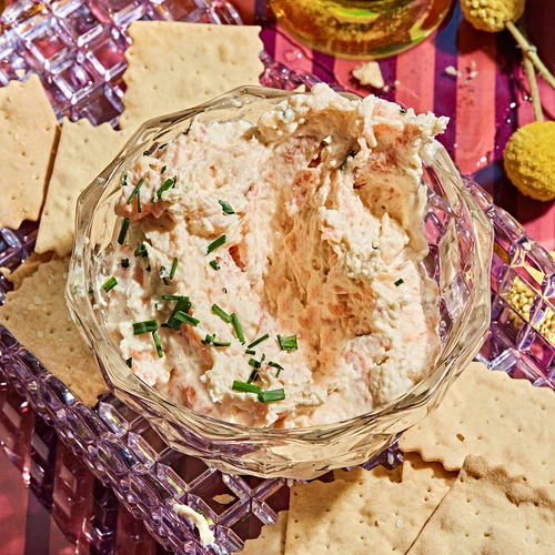 Sweet Heat Smoked Salmon Dip Party Platter