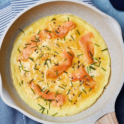 Lox, Eggs, and Chives Omelet