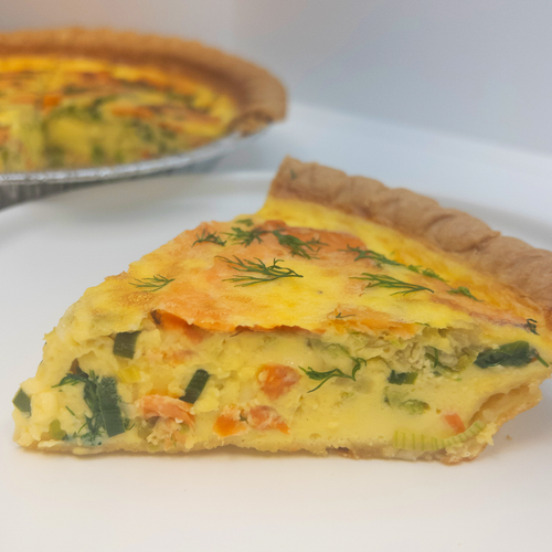 Quiche with Smoked Steelhead