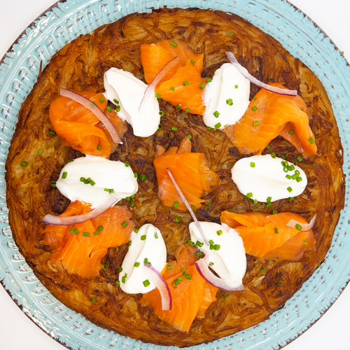 Smoked Steelhead Potato Rösti
