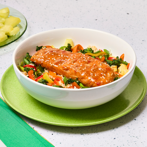 Smoked Salmon Pineapple Bowl