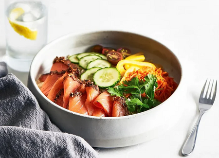 smoked salmon bowl